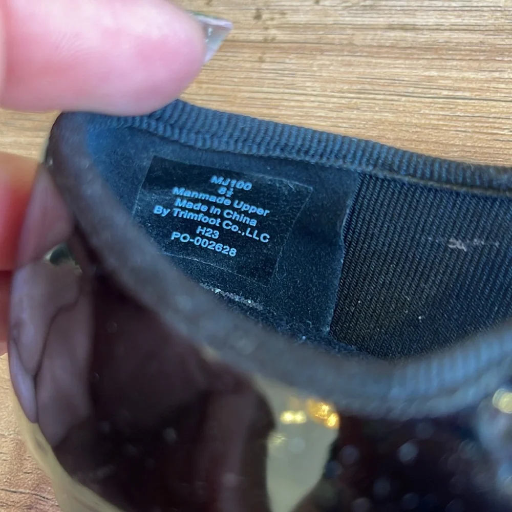Pre-owned Dance Class Black Kids Shoes MJ100 - 8.5